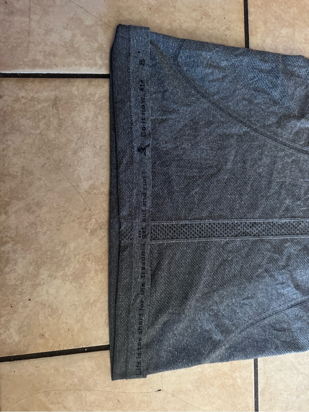 lululemon athletica Heather Charcoal Racerback Tank - Picture 7 of 10
